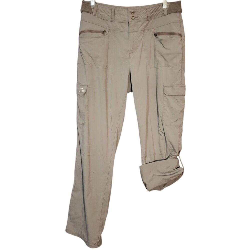 Cabelas XPG Pant Women 10 Gray Outdoor Hiking Lightweight Performance Gear Nylon